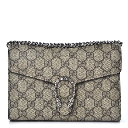 Gucci GG Supreme Monogram Mini Dionysus Chain Wallet Beige Taupe 1 of 10