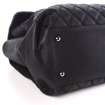 Chanel Iridescent Caviar Medium Lady Pearly Flap Black 10 of 11