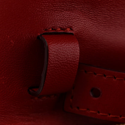 Celine Box Calfskin Medium Classic Box Flap Bag Red 14 of 14