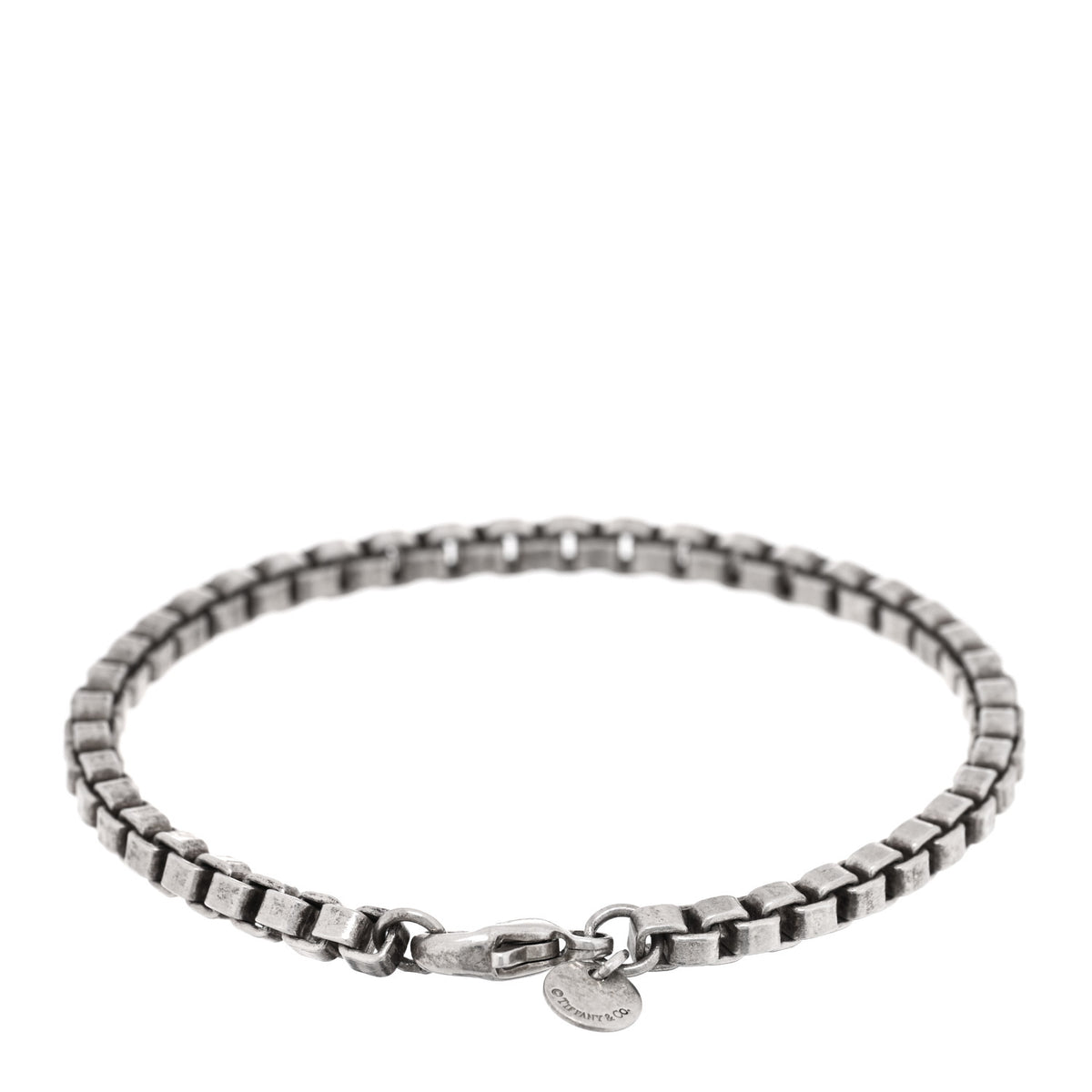 Tiffany Sterling Silver 4mm Venetian Link Bracelet 2 of 3