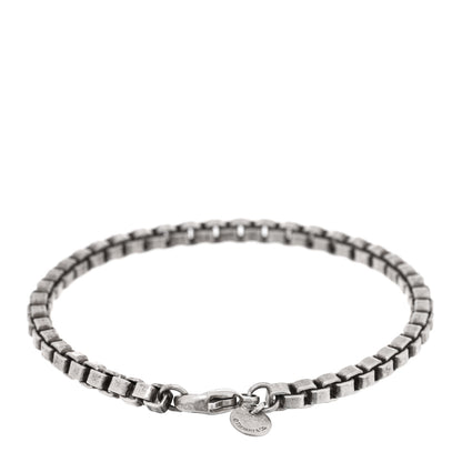 Tiffany Sterling Silver 4mm Venetian Link Bracelet 2 of 3
