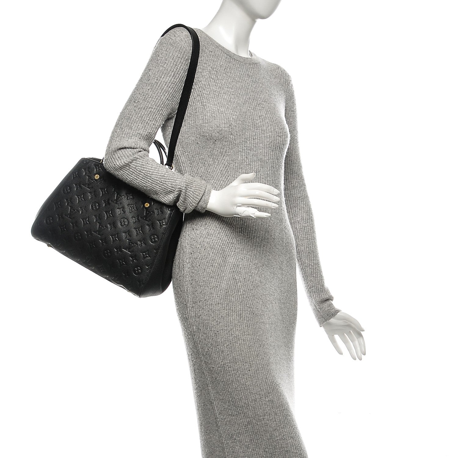 Louis Vuitton Empreinte Montaigne MM Black 2 of 7