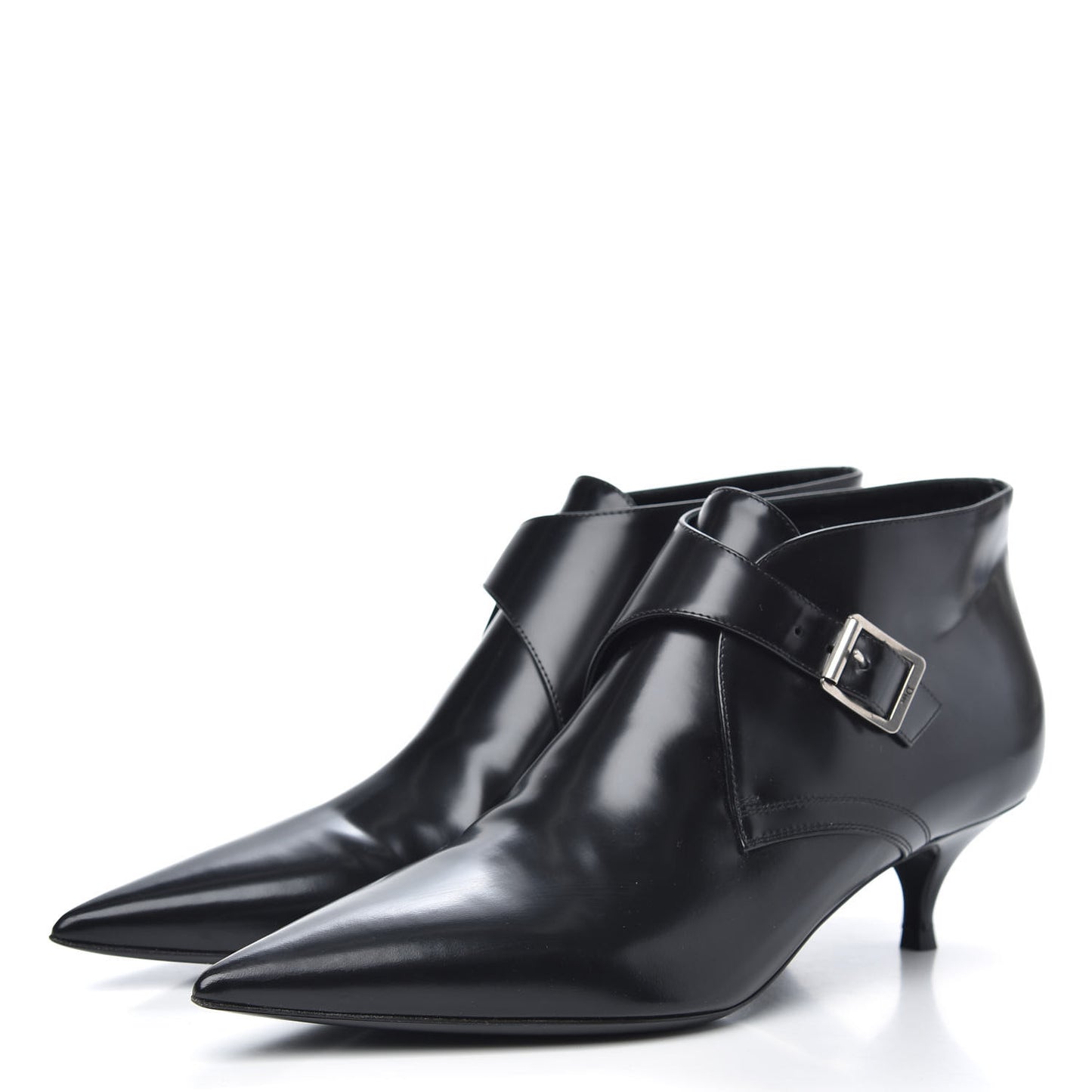Calfskin Ankle Boots 39 Black