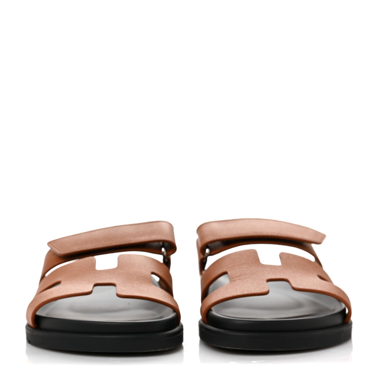 Hermes Epsom Womens Chypre Sandals 37 Natural 2 of 9