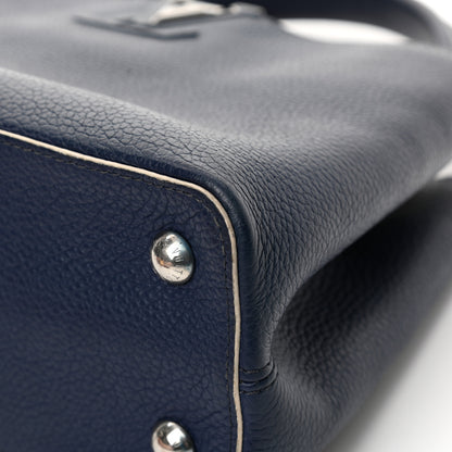 Louis Vuitton Taurillon Capucines PM Blue White 10 of 18