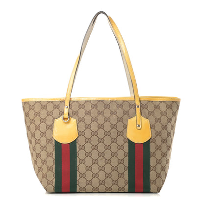 Gucci Monogram Web Medium Jolie Tote Yellow 1 of 17