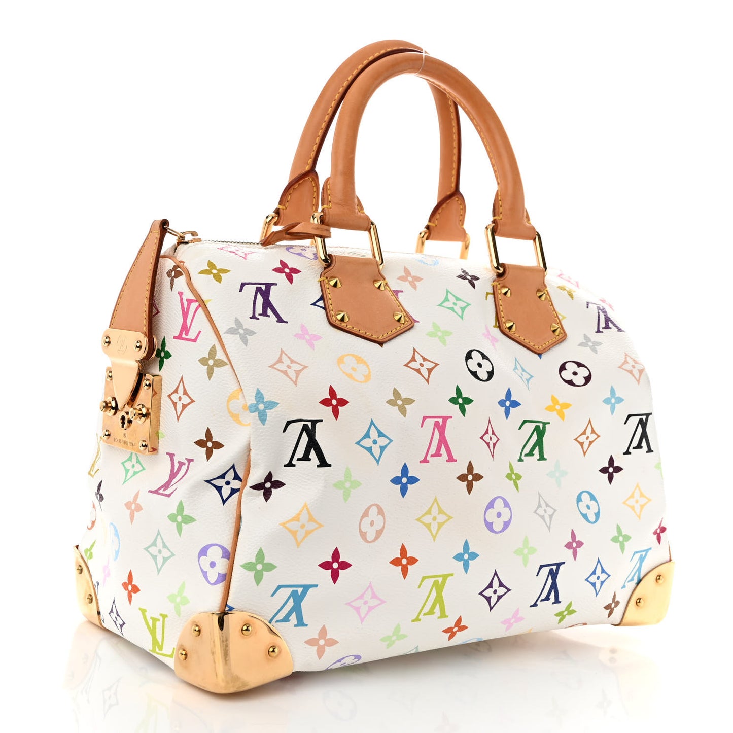 Monogram Multicolor Speedy 30 White