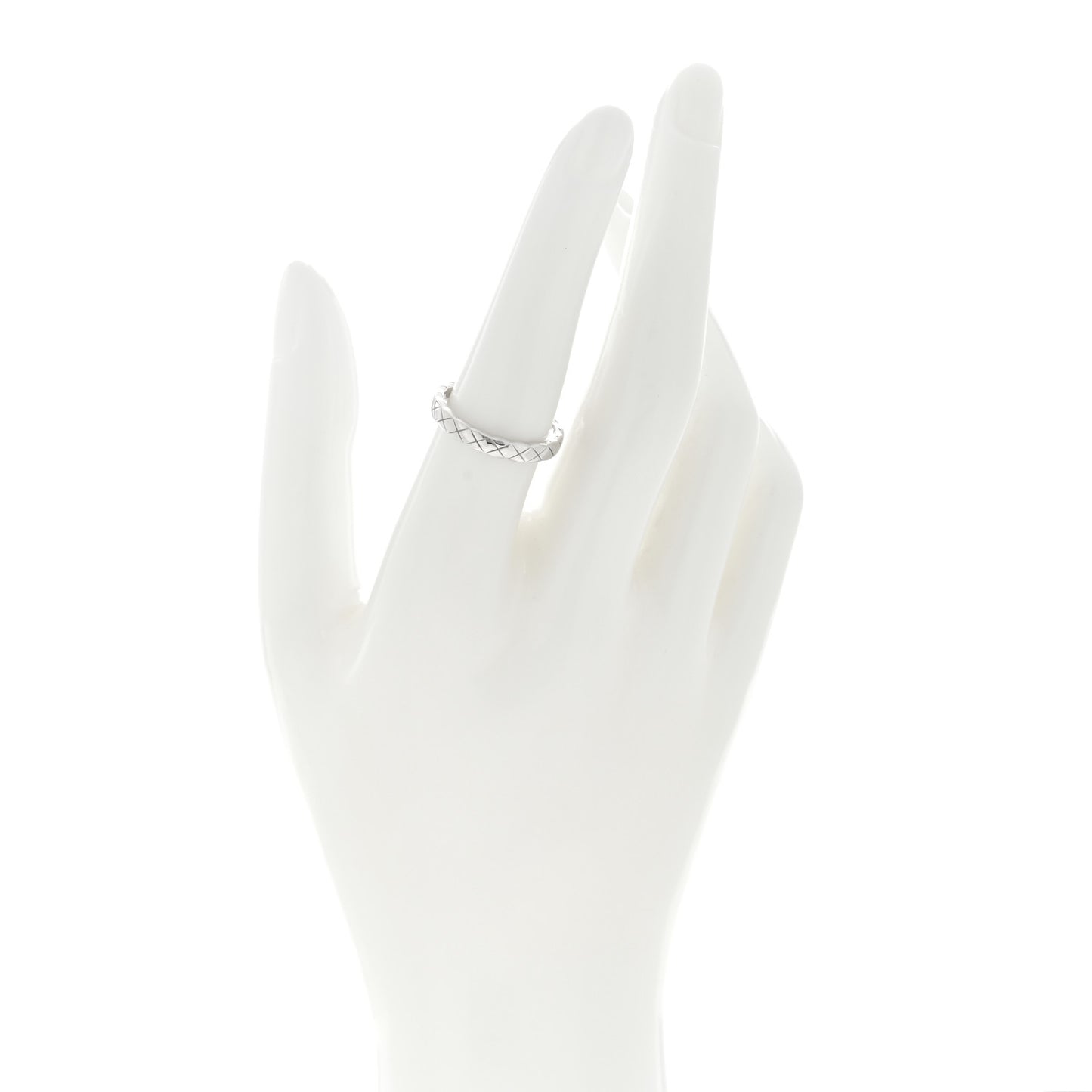 18K White Gold Mini Coco Crush Ring 55 7.25