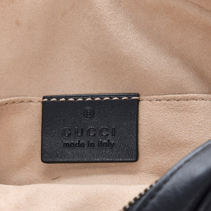 Gucci Calfskin Matelasse GG Marmont Belt Bag 75 30 Black 5 of 10