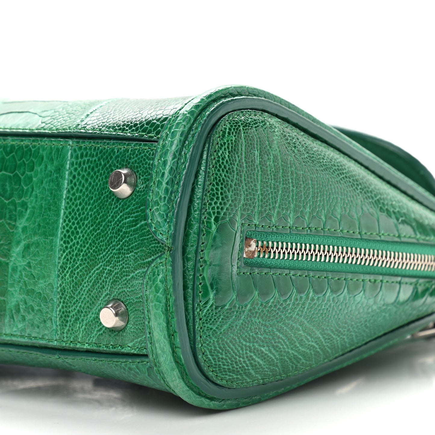 Calfskin Crocodile Embossed Mini Heroine Bag Green