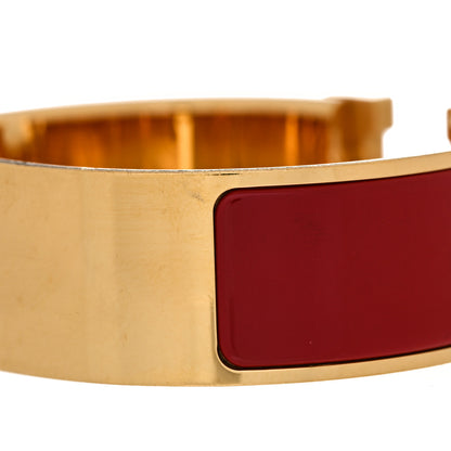 Hermes Enamel Wide Clic Clac H Bracelet PM Red 5 of 7