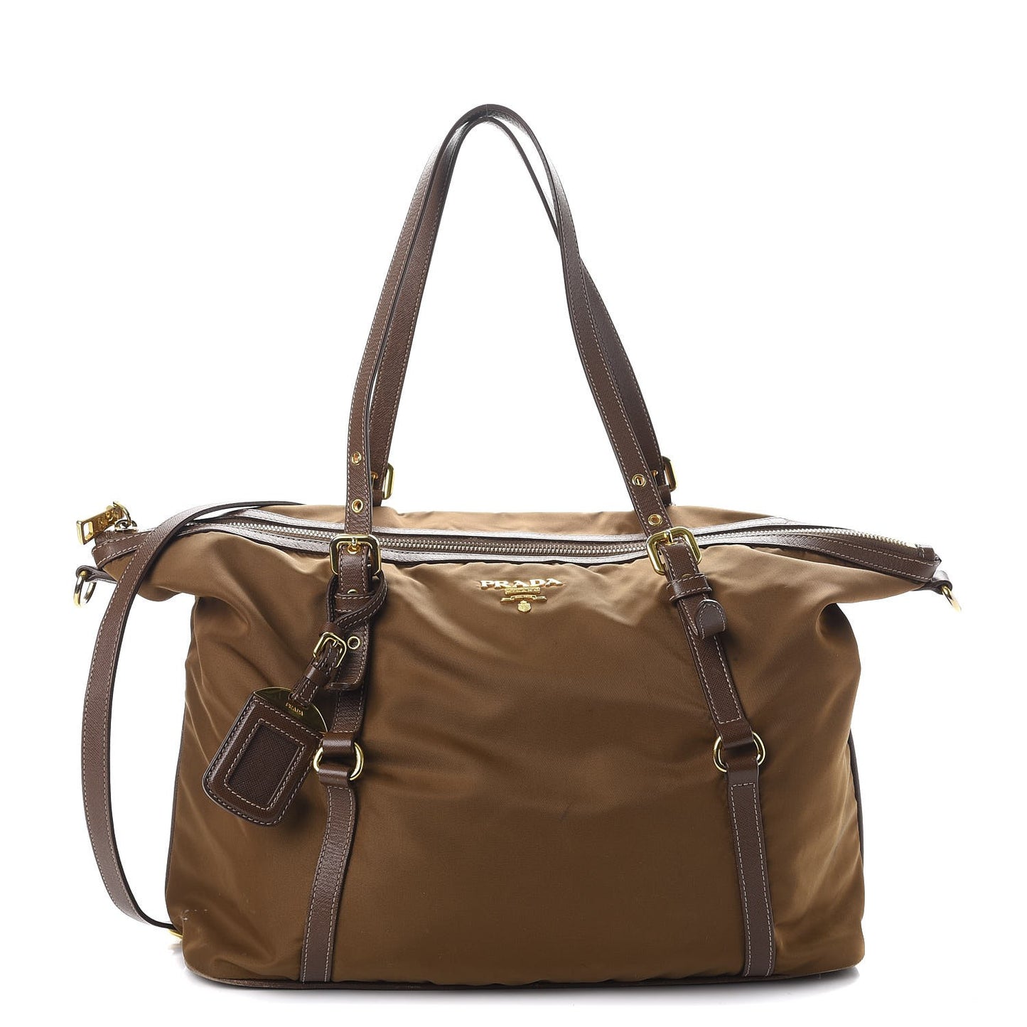 Tessuto Nylon Saffiano Tote Corinto