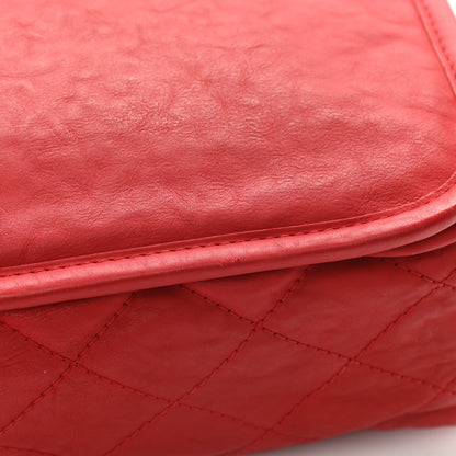 Chanel Ultra Soft Suede Calfskin Medium Natural Beauty Flap Bag Red 10 of 10