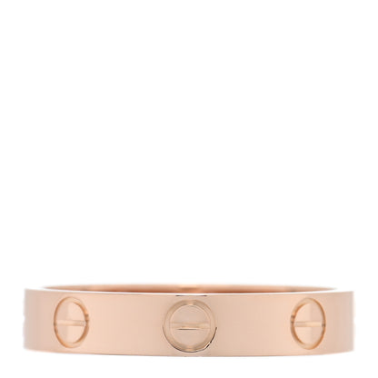 Cartier 18K Pink Gold 3.5mm LOVE Wedding Band Ring 53 6.5 1 of 4