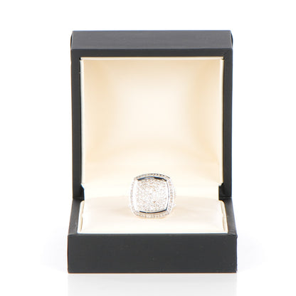 David Yurman Sterling Silver Diamond 17mm Albion Pave Ring 53 6.5 4 of 5
