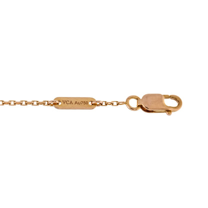Van Cleef & Arpels 18K Rose Gold Carnelian Sweet Alhambra Bracelet 3 of 4