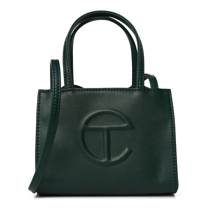 Telfar Vegan Leather Small Shopping Bag Dark Olive 1 of 9