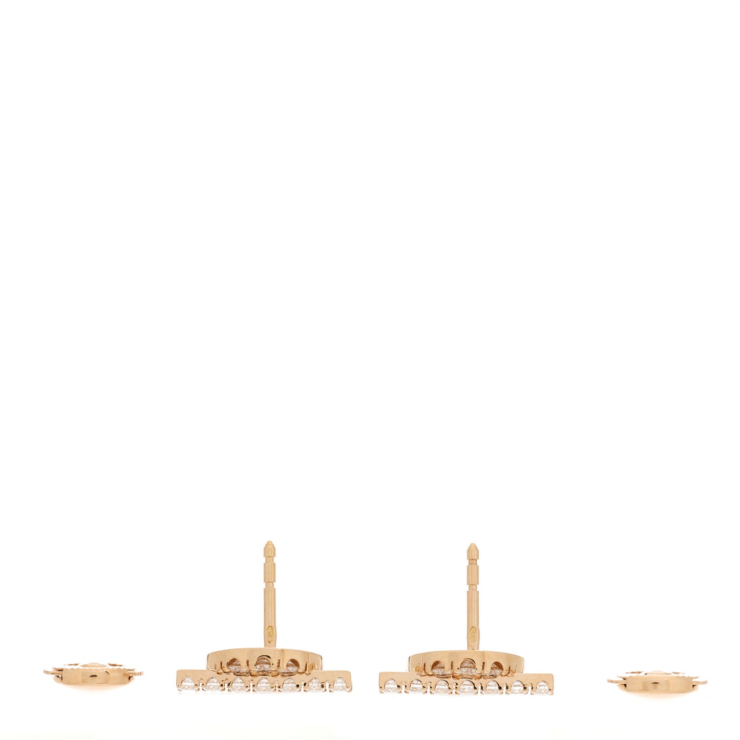 18K Rose Gold Diamond Finesse Earrings