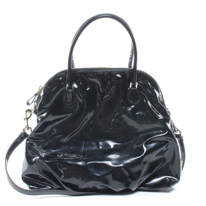 Valentino Garavani Patent Lacca Bon Bon Dome Bow Tote Black 3 of 7