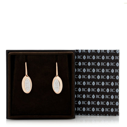 Roberto Coin 18K Yellow Gold Diamond Capri Plus Oval Drop Earrings 4 of 5