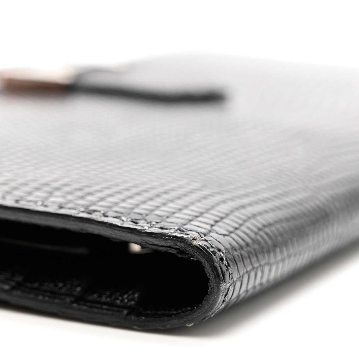 Hermes Niloticus Lizard Bearn Wallet Black 10 of 10
