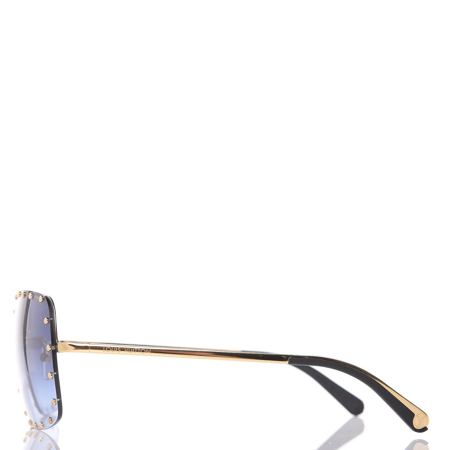 Louis Vuitton The Party Square Sunglasses Z2354E Blue 2 of 7