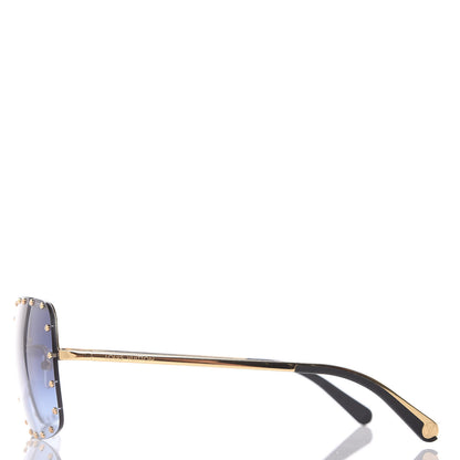 Louis Vuitton The Party Square Sunglasses Z2354E Blue 2 of 7