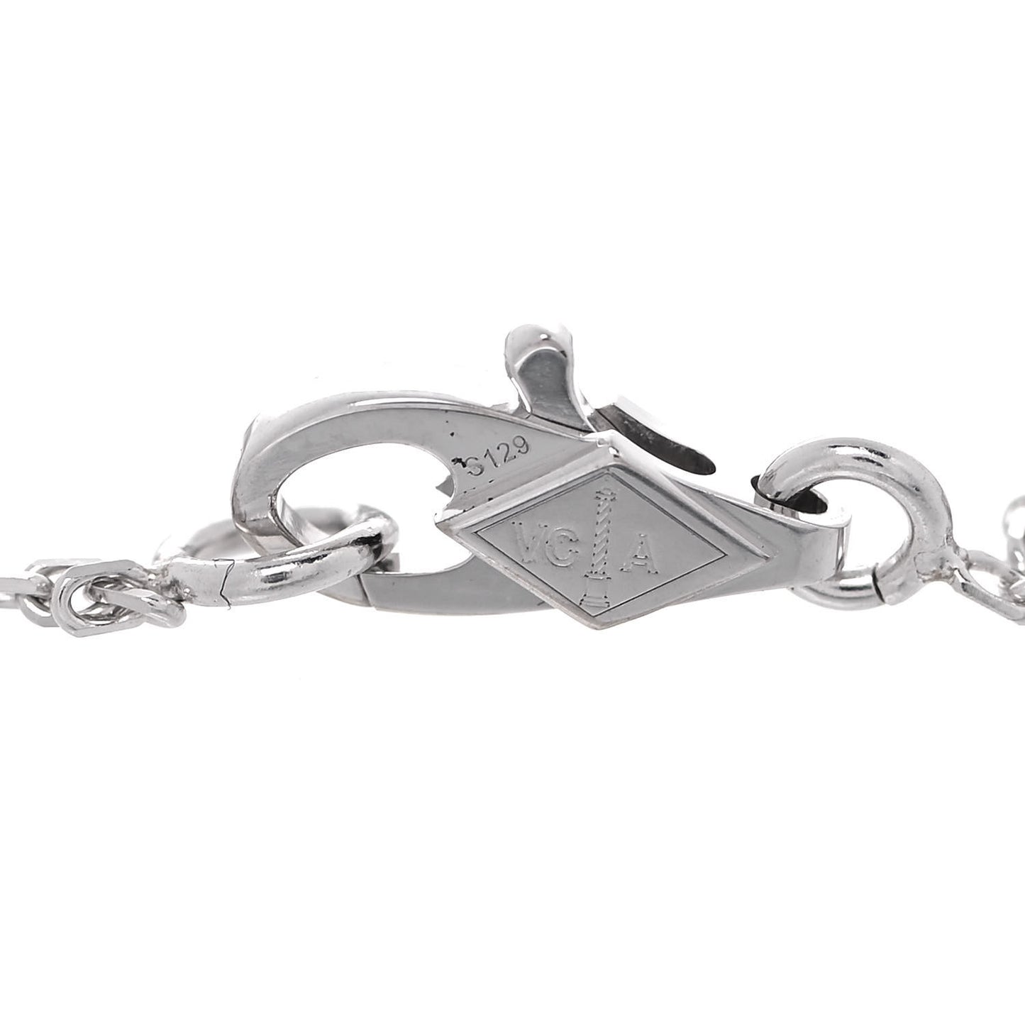 18K White Gold Turquoise Sweet Alhambra Butterfly Bracelet