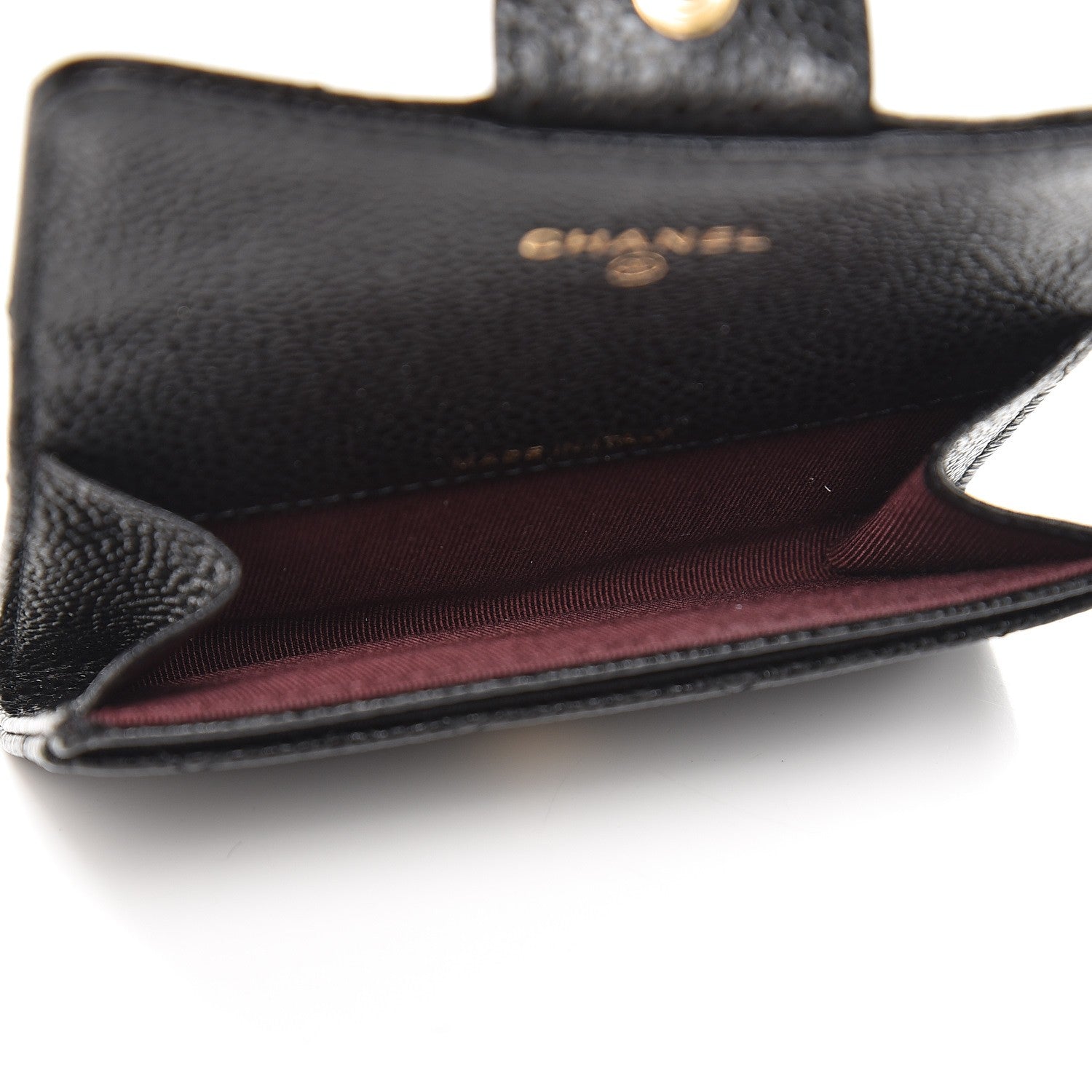 Chanel Caviar Quilted Flap Card Holder Black 5 of 8