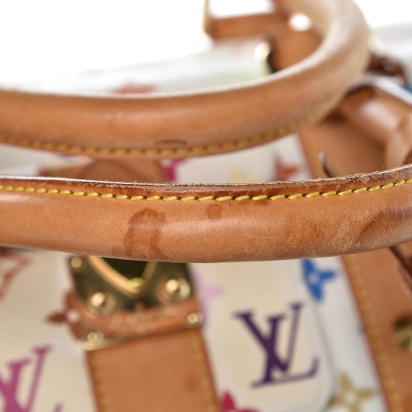 Monogram Multicolor Keepall 45 White