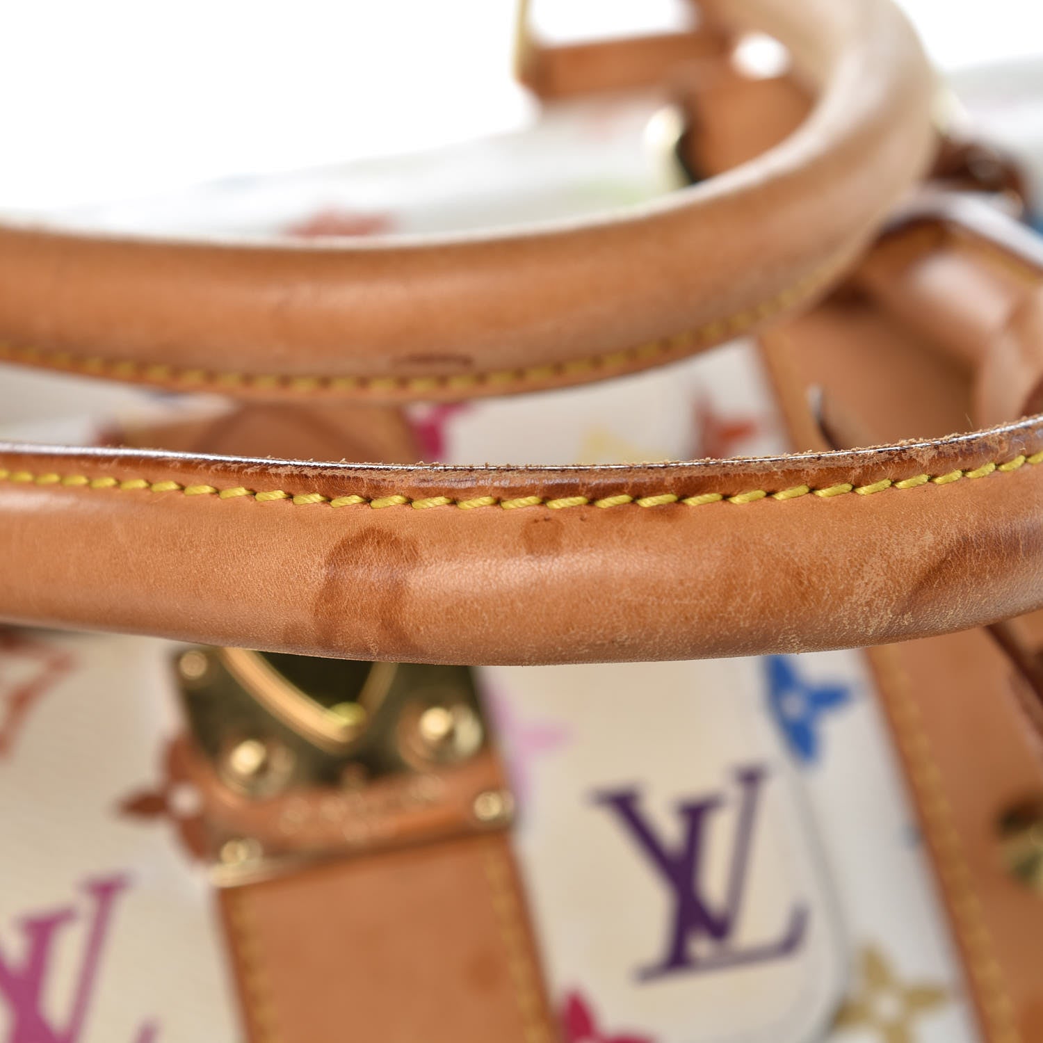 Louis Vuitton Monogram Multicolor Keepall 45 White 26 of 28