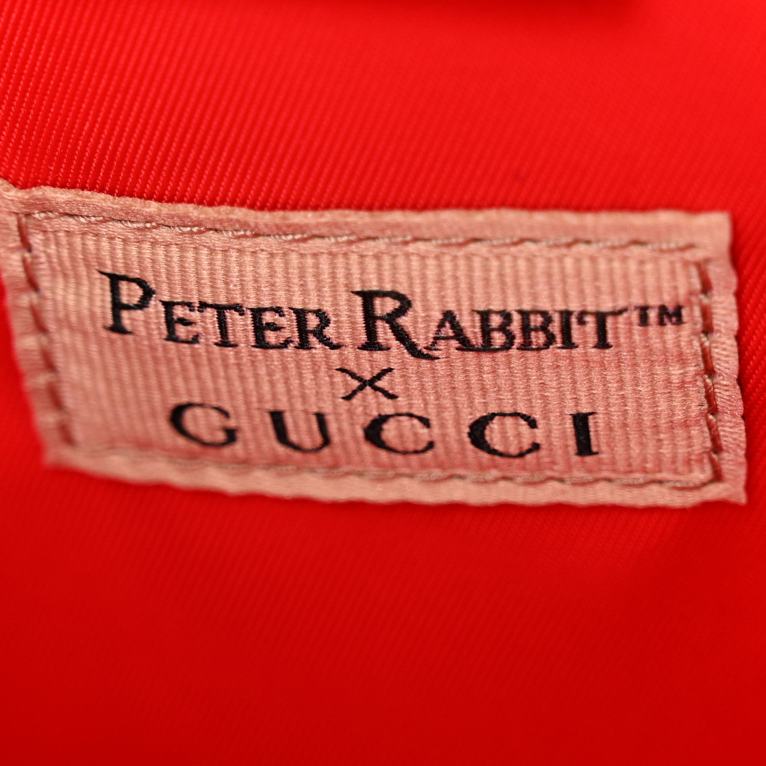 Gucci X Peter Rabbit GG Supreme Monogram Rabbit Apple Childrens Tote Beige Ebony Multicolor Bright Hibiscus 7 of 11