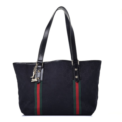 Gucci Monogram Medium Jolicoeur Tote Black 2 of 17