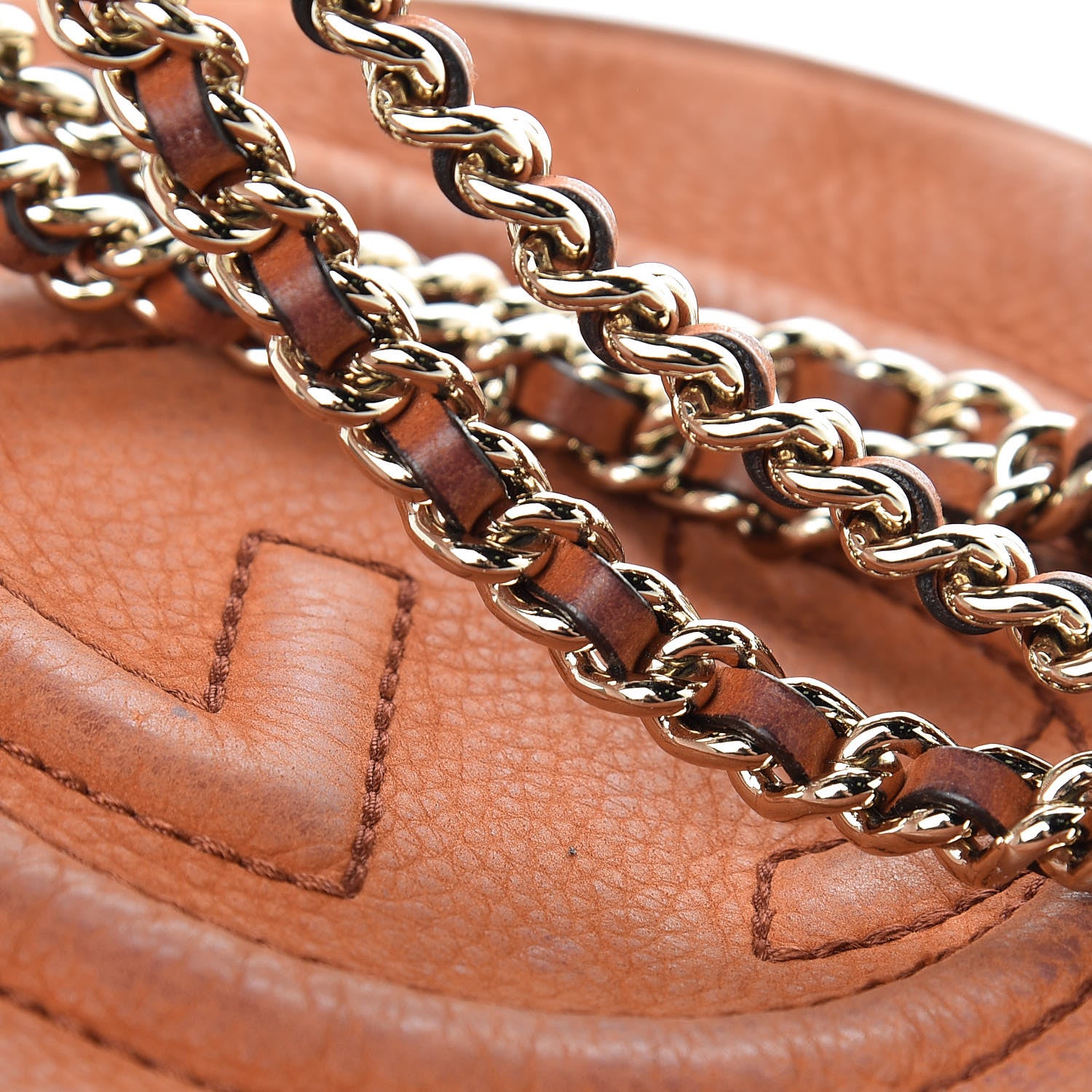 Gucci Vitello Range Mini Soho Chain Bag Old Whisky 22 of 23