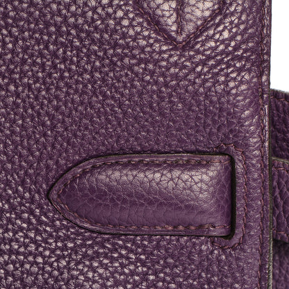 Hermes Taurillon Clemence Jypsiere 34 Ultraviolet 18 of 25
