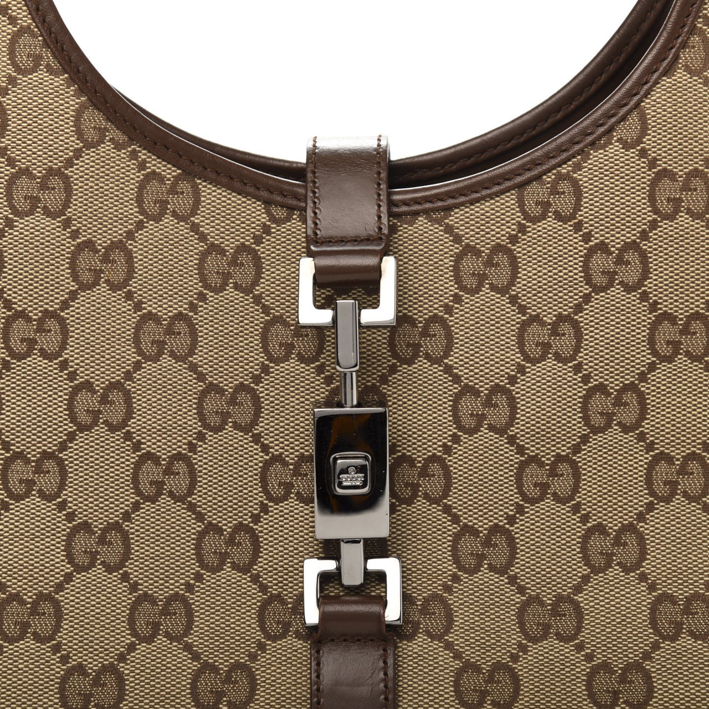 Monogram Medium Bardot Bag Dark Brown