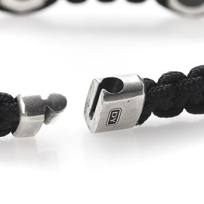 David Yurman Sterling Silver Nylon Forged Carbon Bracelet 6 of 6