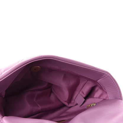 Chanel Goatskin Quilted Medium 19 Flap Violet Purple 5 of 11