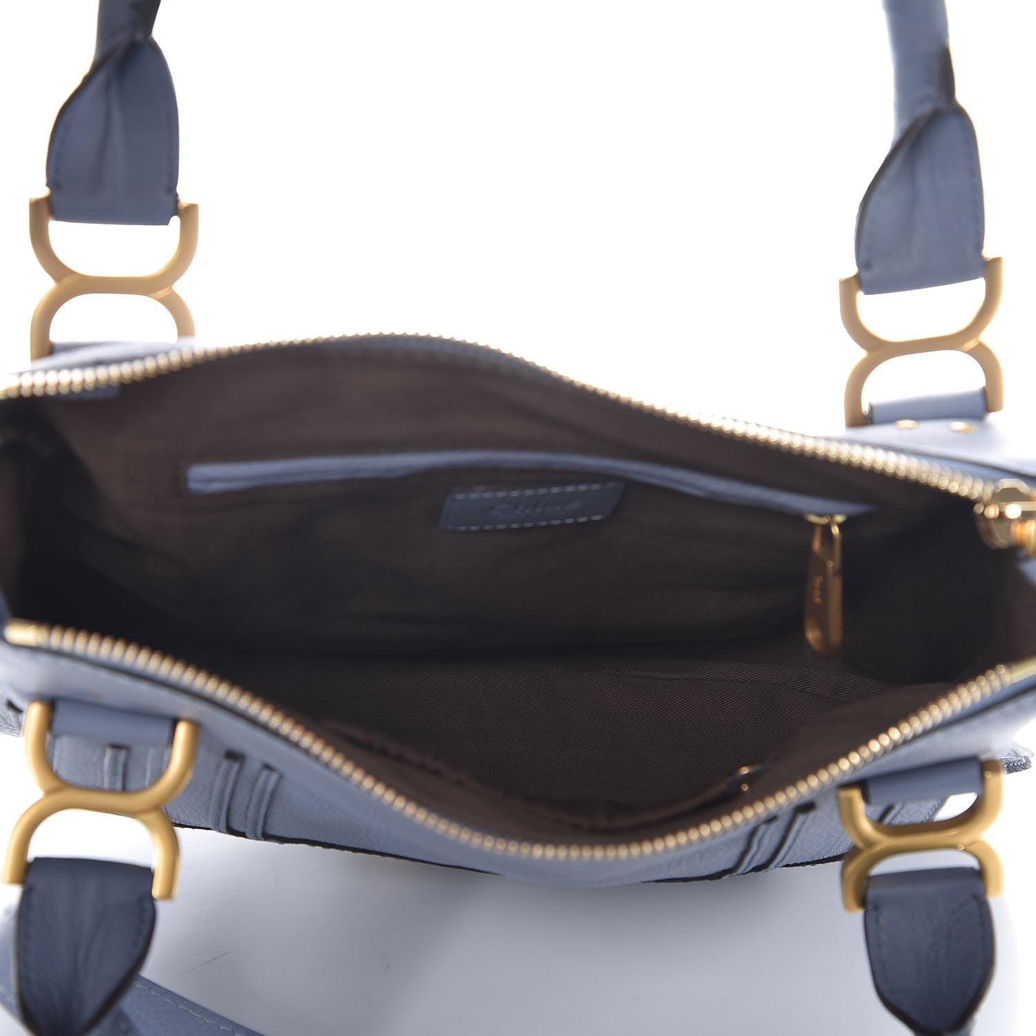 Chloe Calfskin Medium Marcie Satchel Washed Blue 6 of 9