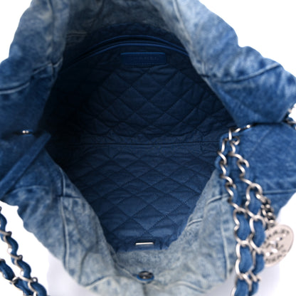 Chanel Denim Quilted Small Chanel 22 Blue 6 of 10
