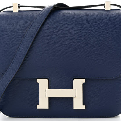 Hermes Epsom Constance 24 Bleu Saphir 7 of 10