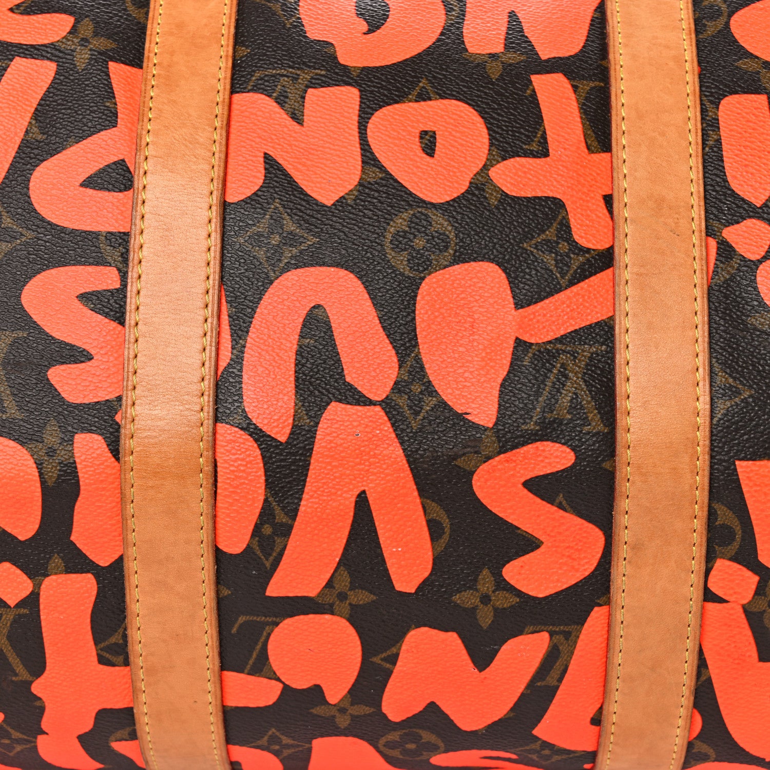 Louis Vuitton Monogram Graffiti Keepall 50 Orange 17 of 22