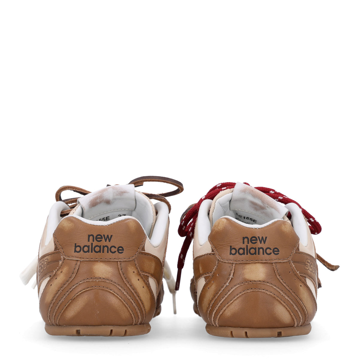 Miu Miu X NEW BALANCE Calfskin 530 SL Sneakers 37 Cinnamon Travertine Gray 7 of 10