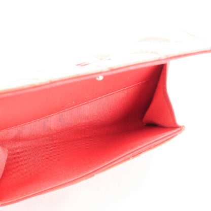 Chanel Patent Quilted Flap Card Holder Dark Pink 5 of 9