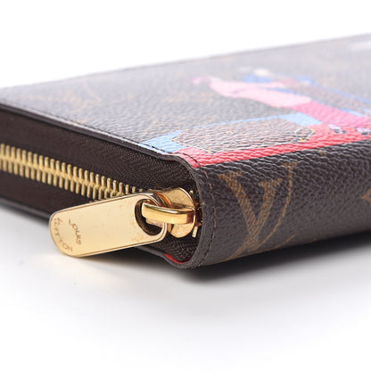 Louis Vuitton Monogram 2016 Christmas Animation Zippy Wallet Rouge 7 of 9
