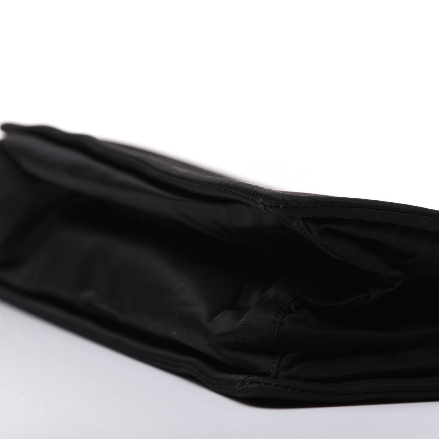 Tessuto Nylon Chain Shoulder Bag Black