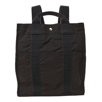 Hermes Canvas Herline Backpack Grey 1 of 10
