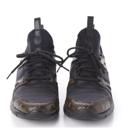 Louis Vuitton Technical Nylon Monogram Rubber Aftergame Sneakers 37 Black 2 of 10
