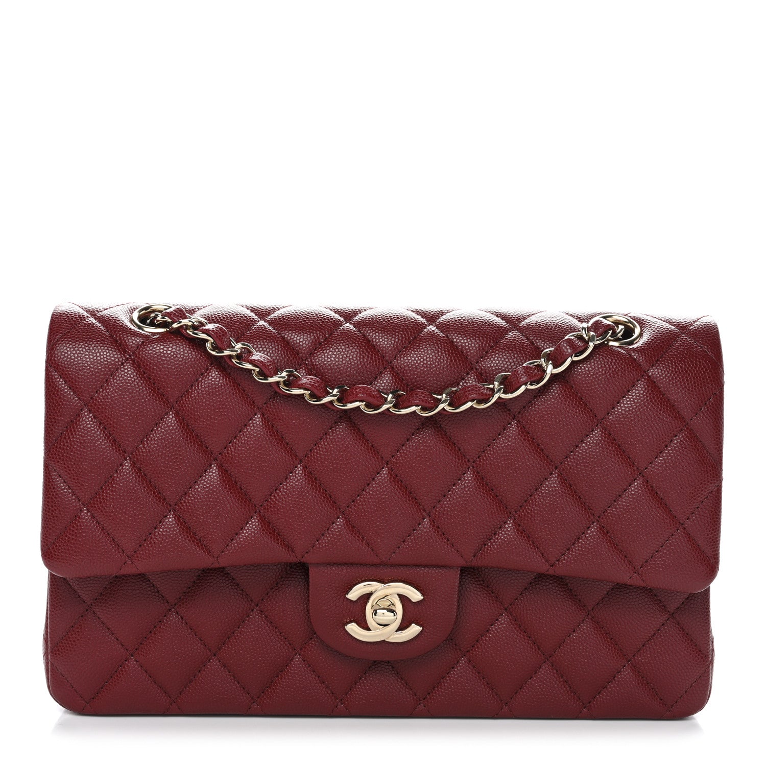 Chanel Caviar Quilted Medium Double Flap Red 1 of 11