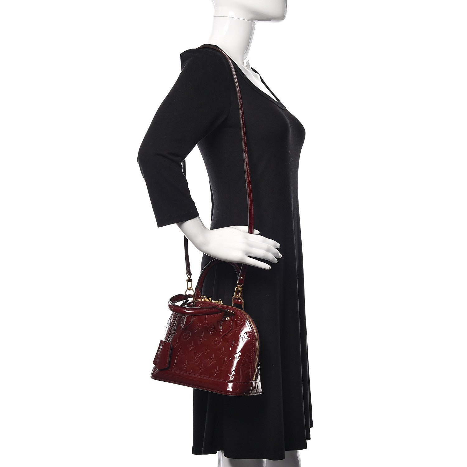 Louis Vuitton Vernis Alma BB Griotte 1 of 10